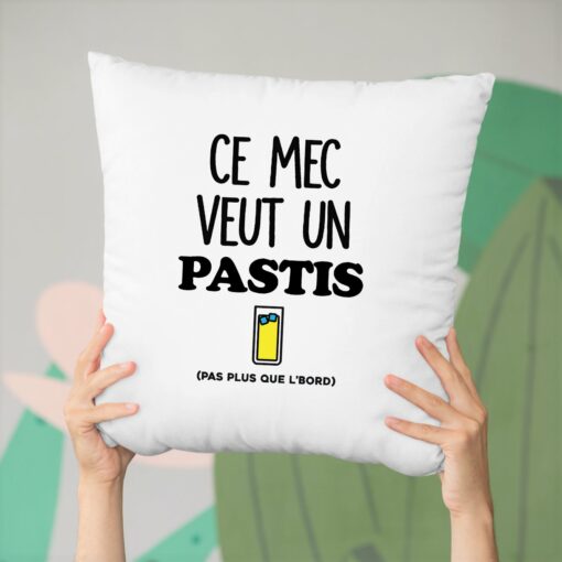 Coussin Ce mec veut un pastis