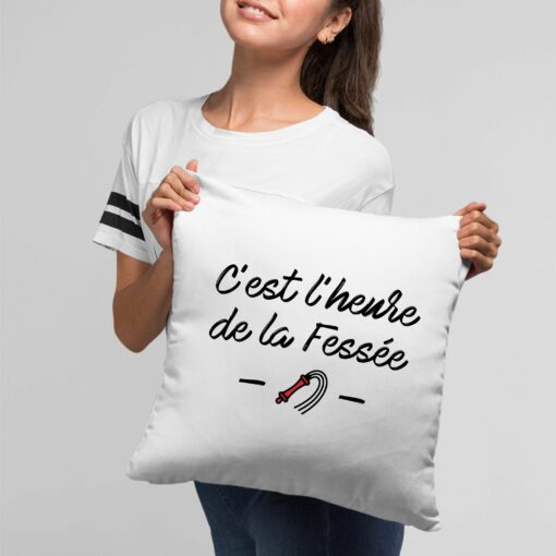 Coussin C’est l’heure de la fessee