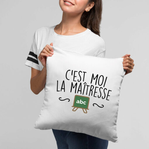 Coussin C’est moi la maitresse