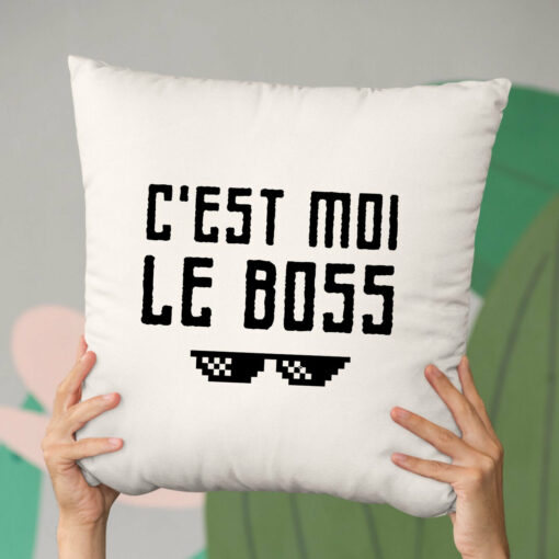 Coussin C’est moi le boss