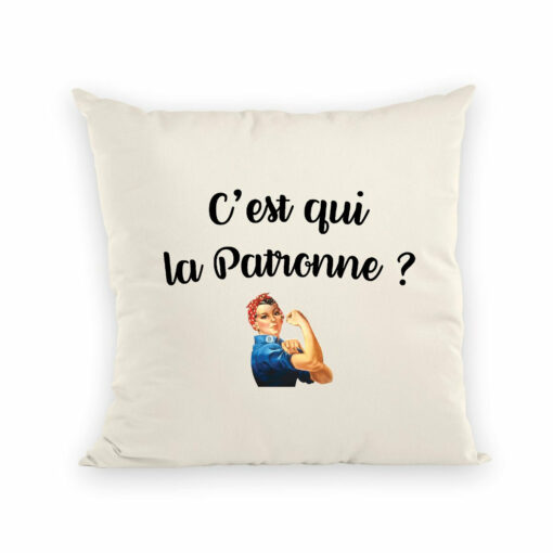 Coussin C’est qui la patronne