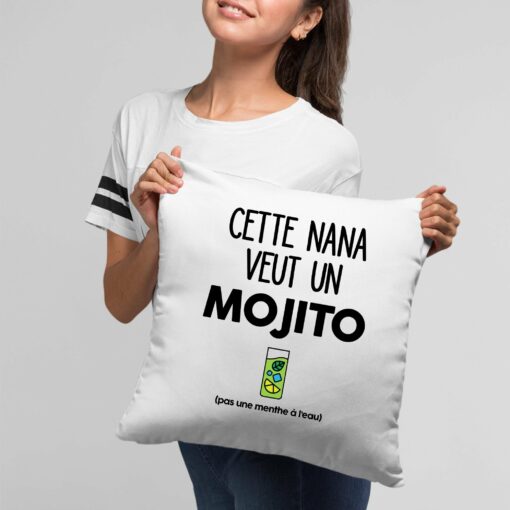 Coussin Cette nana veut un mojito