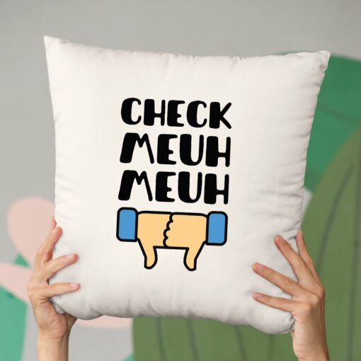 Coussin Check meuh meuh