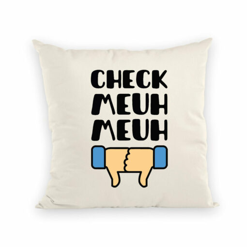 Coussin Check meuh meuh