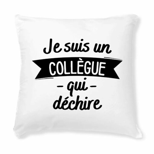 Coussin Collegue qui dechire