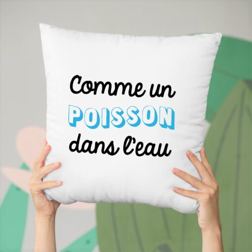 Coussin Comme un poisson dans l’eau