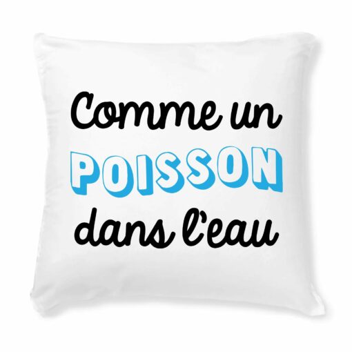 Coussin Comme un poisson dans l’eau