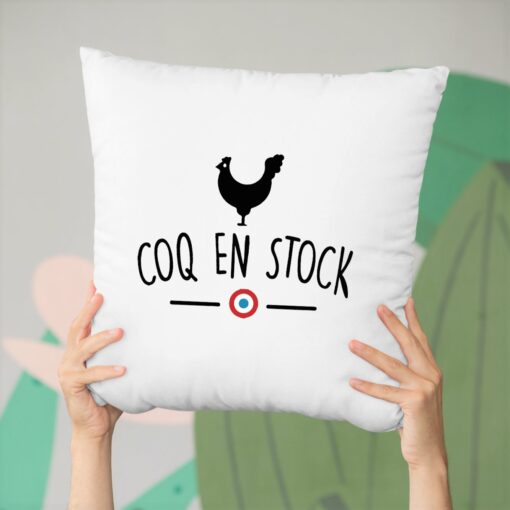 Coussin Coq en stock