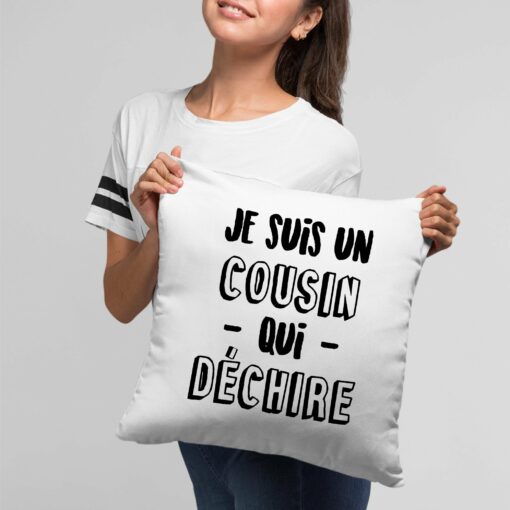 Coussin Cousin qui dechire