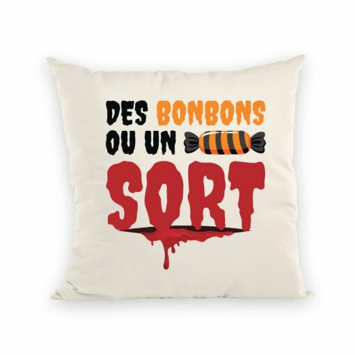 Coussin Des bonbons ou un sort