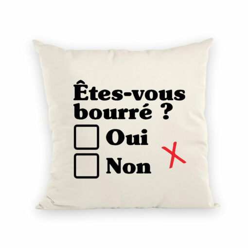 Coussin Etes-vous bourre