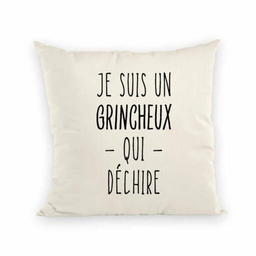 Coussin Grincheux qui dechire