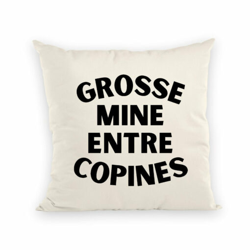 Coussin Grosse mine entre copines