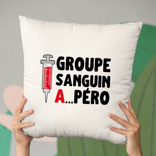 Coussin Groupe sanguin Apero