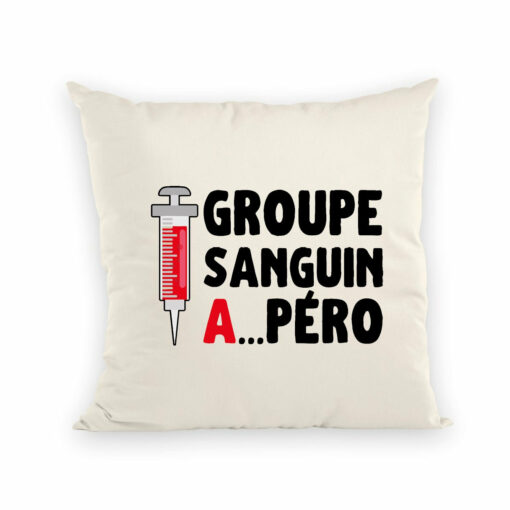 Coussin Groupe sanguin Apero