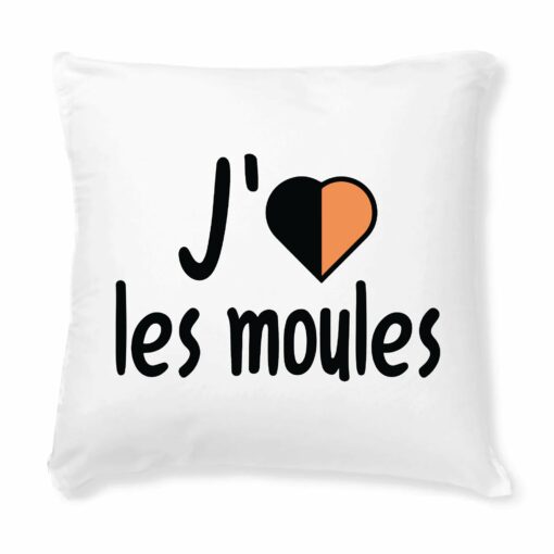 Coussin J’aime les moules