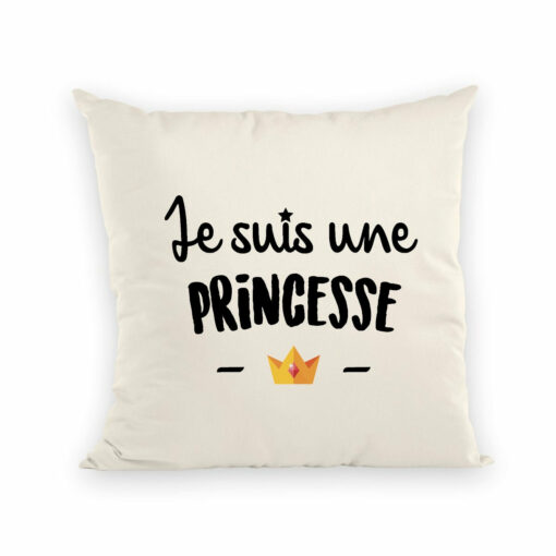 Coussin Je suis une princesse