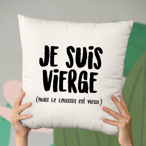 Coussin Je suis vierge