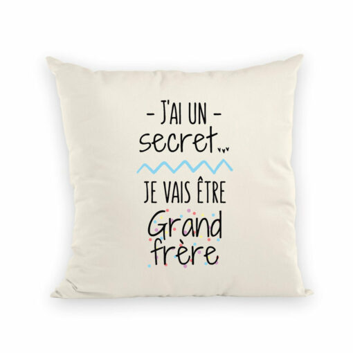 Coussin Je vais etre grand frere