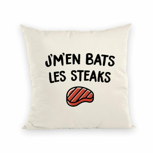 Coussin J’m’en bats les steaks