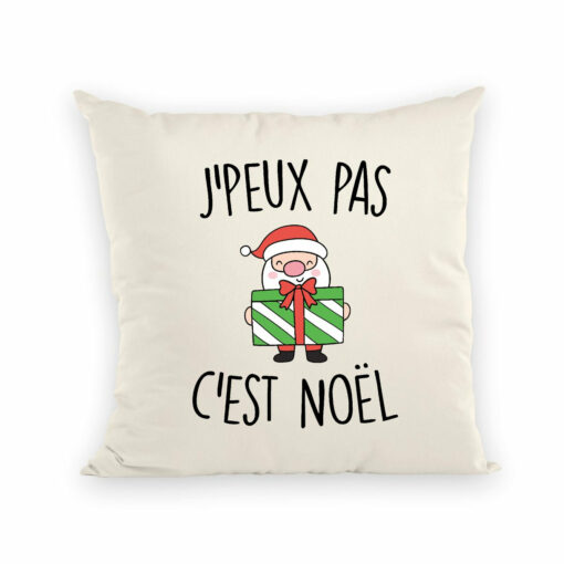 Coussin J’peux pas c’est Noel