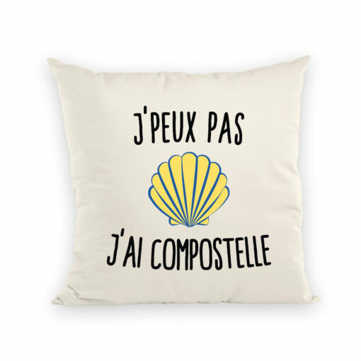 Coussin J’peux pas j’ai Compostelle