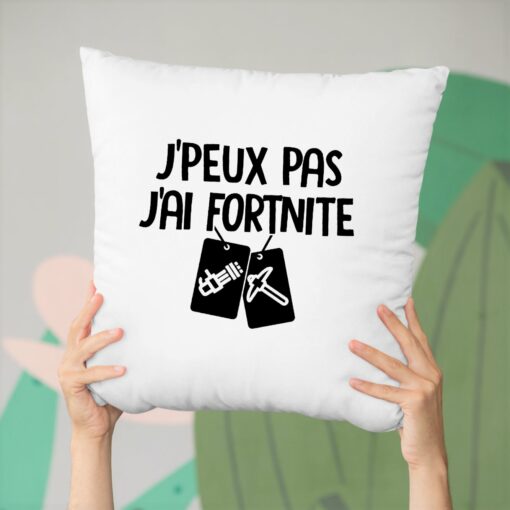 Coussin J’peux pas j’ai Fortnite