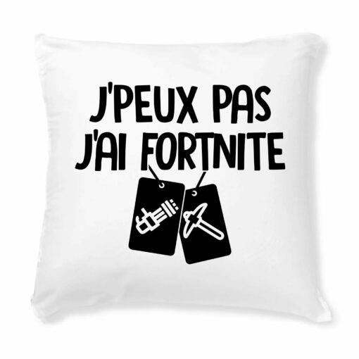 Coussin J’peux pas j’ai Fortnite