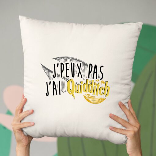 Coussin J’peux pas j’ai Quidditch