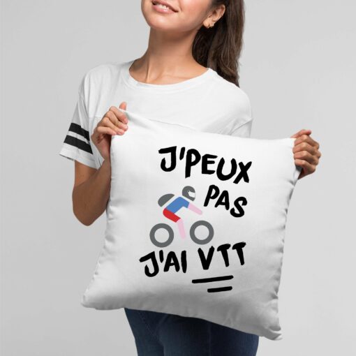 Coussin J’peux pas j’ai VTT