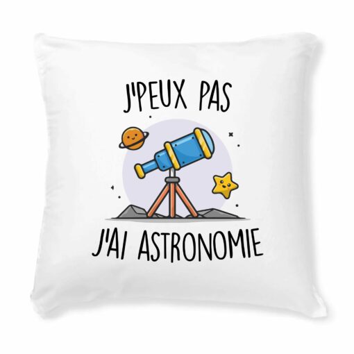 Coussin J’peux pas j’ai astronomie