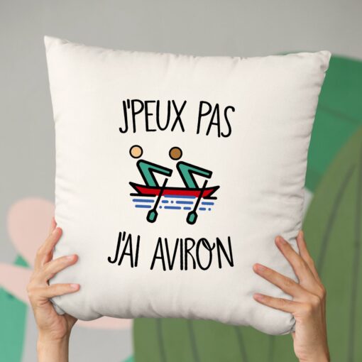 Coussin J’peux pas j’ai aviron