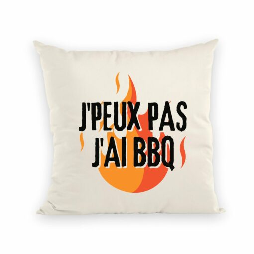 Coussin J’peux pas j’ai barbecue