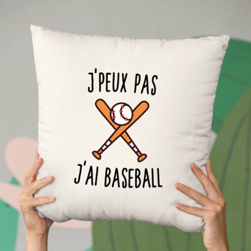 Coussin J’peux pas j’ai baseball