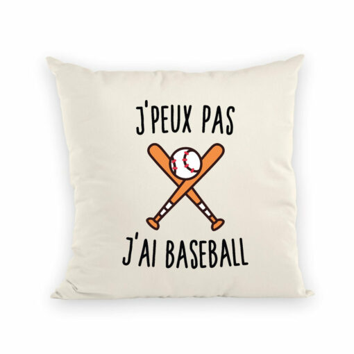 Coussin J’peux pas j’ai baseball