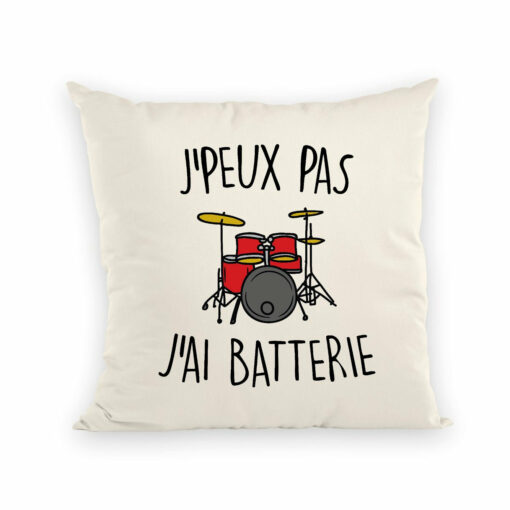 Coussin J’peux pas j’ai batterie