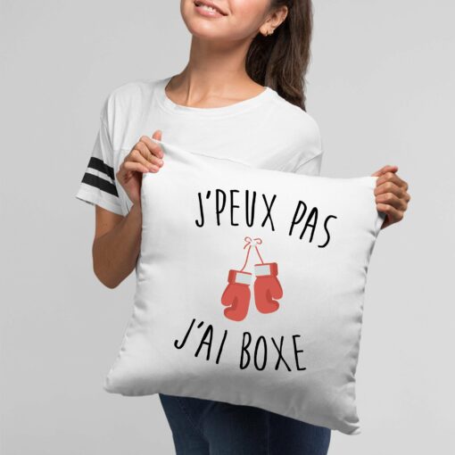 Coussin J’peux pas j’ai boxe