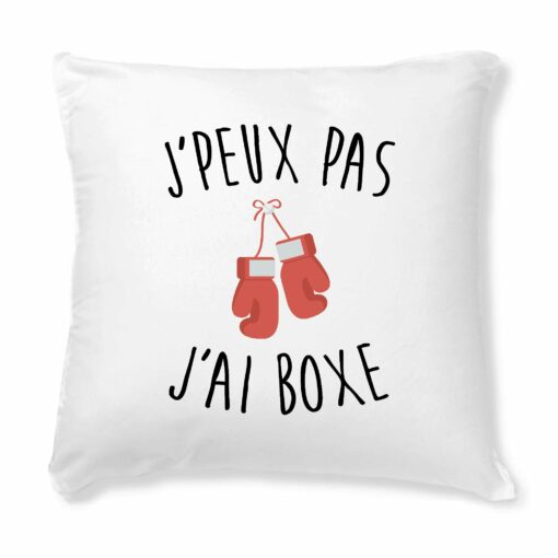 Coussin J’peux pas j’ai boxe