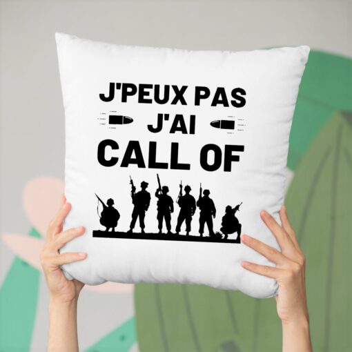 Coussin J’peux pas j’ai call of