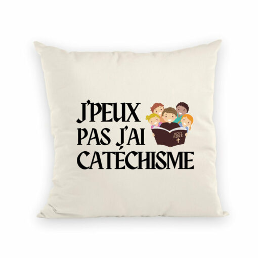 Coussin J’peux pas j’ai catechisme