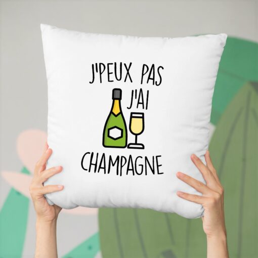 Coussin J’peux pas j’ai champagne