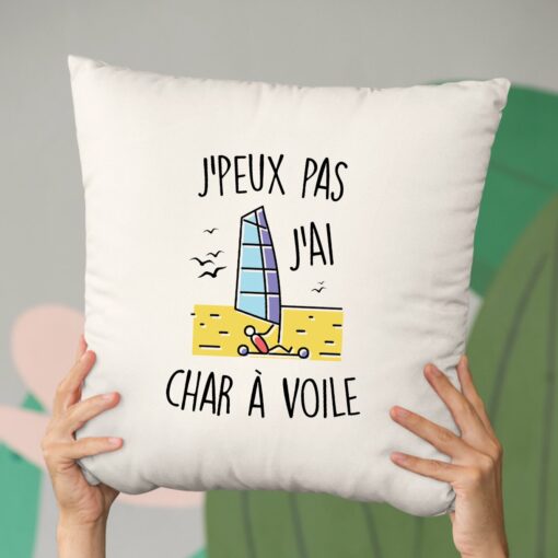 Coussin J’peux pas j’ai char a voile