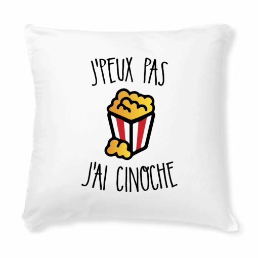 Coussin J’peux pas j’ai cinoche