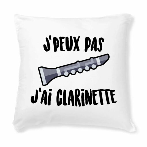 Coussin J’peux pas j’ai clarinette