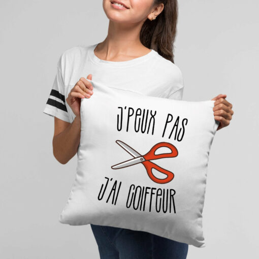 Coussin J’peux pas j’ai coiffeur