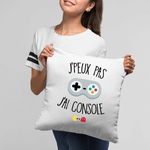 Coussin J’peux pas j’ai console