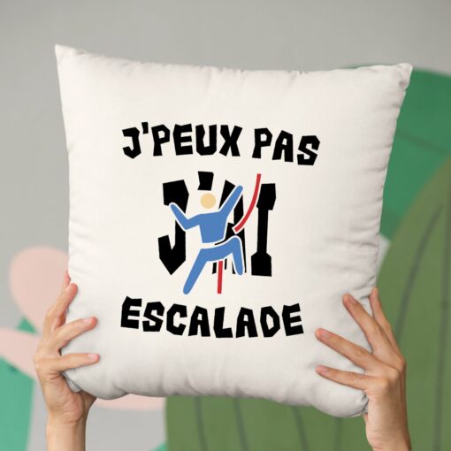 Coussin J’peux pas j’ai escalade