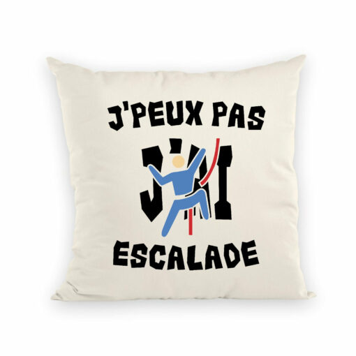 Coussin J’peux pas j’ai escalade