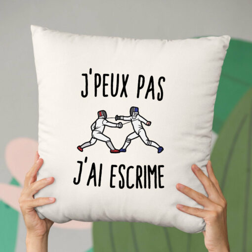 Coussin J’peux pas j’ai escrime