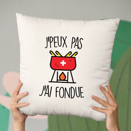 Coussin J’peux pas j’ai fondue